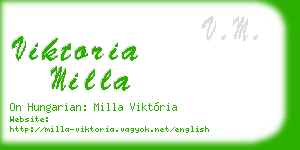 viktoria milla business card