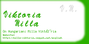 viktoria milla business card